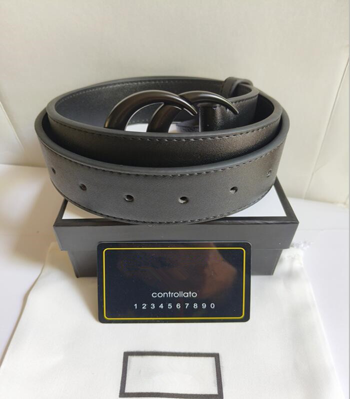 Fashion Designer belts men women classic luxury casual letter Big gold silver black buckle genuine leather Unisex belt Width 3.8cm high quality w