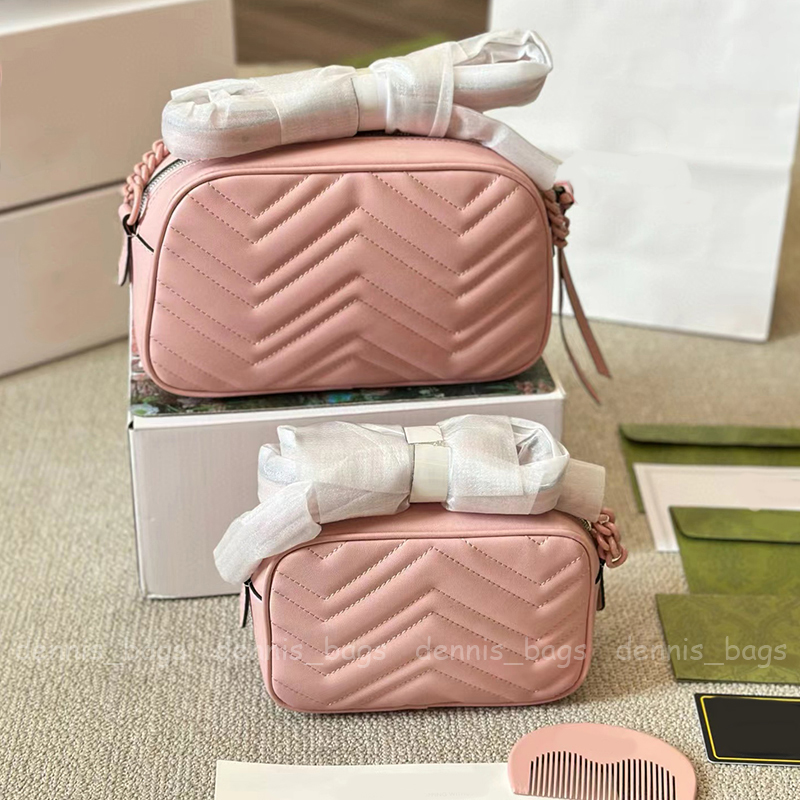 Designer Crossbody Camera Bags Fashion Black Pink Luxury V-shaped Pattern Leather Womens Shoulder Bag Cross Body-image-974242679
