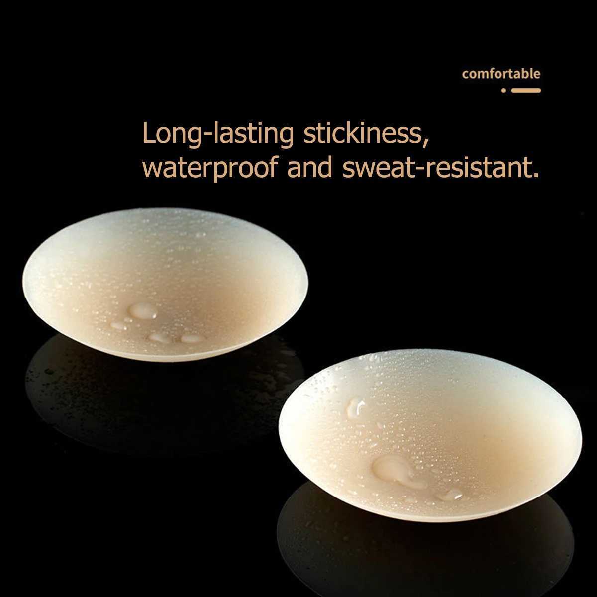 Breast Pad Non adhesive Nipple cover with no traces plug silicone Nubra sticker accessory invisible breast pad large size 8cm Q2405091-image-975381375