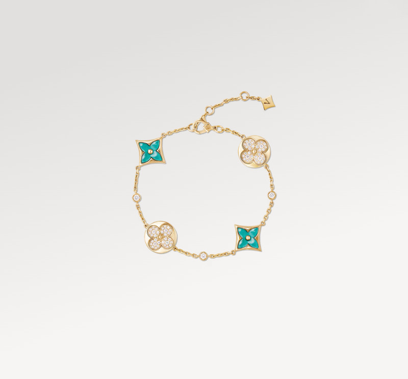 Designer avec box Bracelet de luxe pour femmes Bracelets de charme de diamant de fleurs vertes pour femmes bijoux de mode de mariage d'anniversai