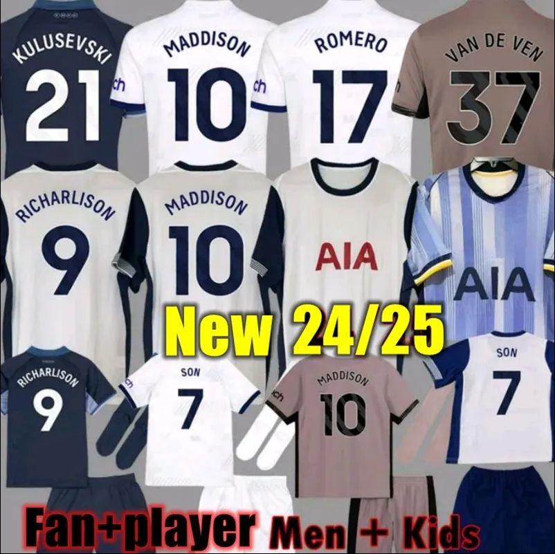 2024 2025 Ttottenham Soccer Jerseys hotspurES Football shirts 24 25 SON LUCAS LLORIS ROMERO PERISIC KULUSEVSKI BENTANCUR KANE RICHARLISON PEDRO P-image-975157310