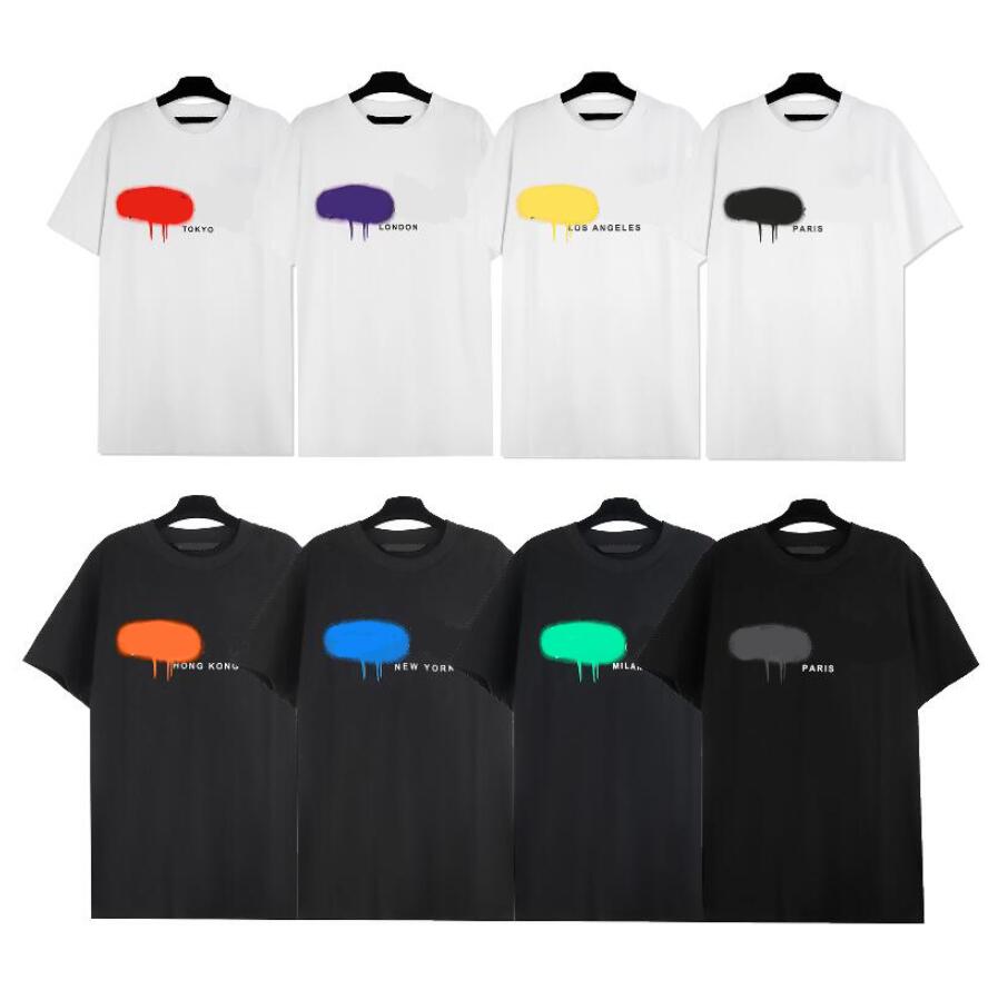 12 Colors Summer Designer T-Shirts for Mens Women Tee Shirts with Letters Fashion Tshirt Short Sleeved Tees Top 10A-image-974626975