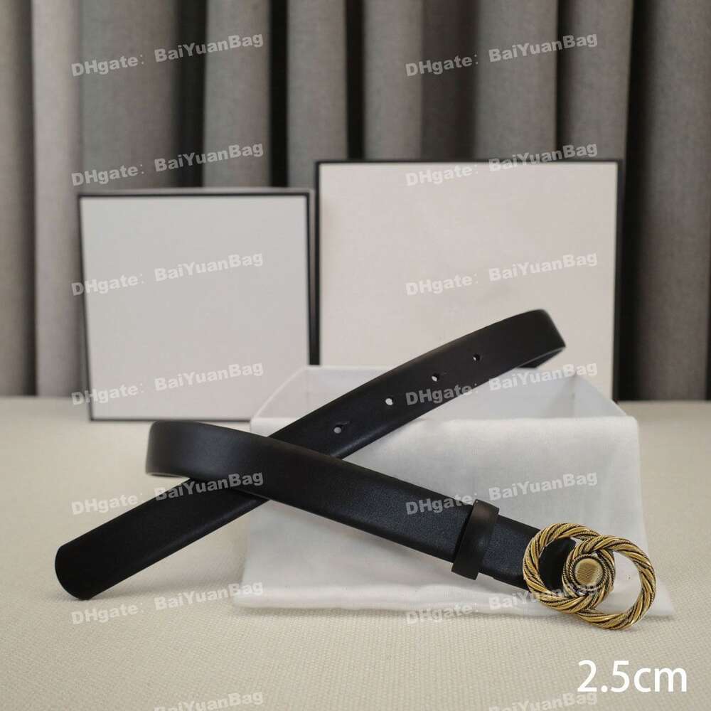 Luxury Designer Belts Women Fashion Letter Buckle Genuine Leathe Belt Men Lady Dress Jeans Pants Belt Essential Thin Waistband 2.5Cm Top Quality