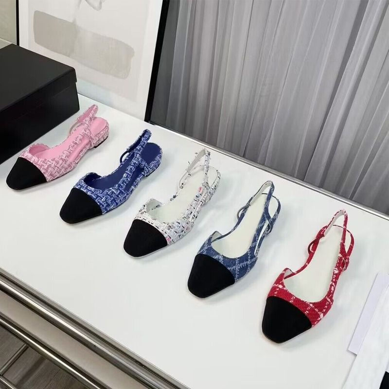 Classic Lady sandal designer shoes Leather outsole sandals party Letter splicing women Dance Dress shoe Suede Flat shoes Suede panel Woman shoes-image-975103172