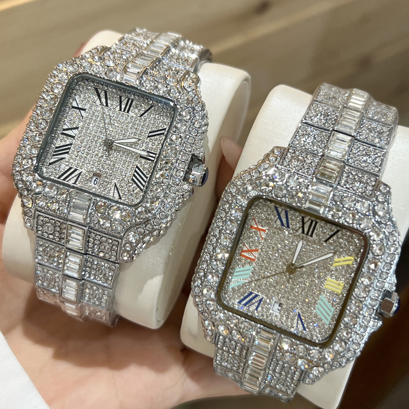 designer watches for men watch Hollowed out watch Starlight filled the sky 40mm quartz movement Mineral mirrored glass watch vintage tank watches-image-975079705