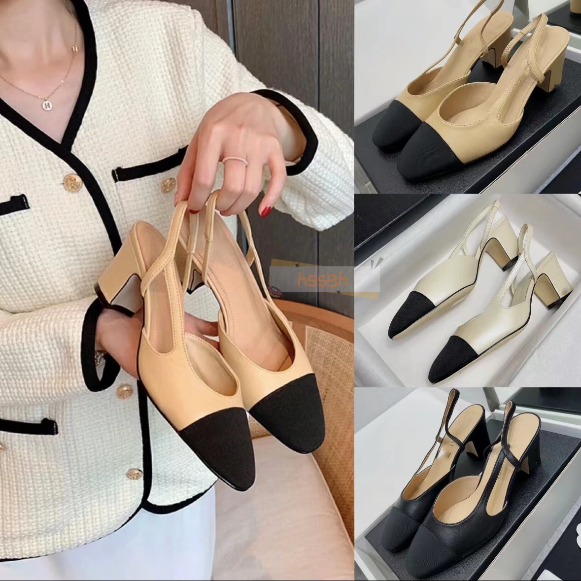 Classic Womens Sandals Designer Shoes Leather Outsole Sandals Party Letter Patchwork Womens Pink Black Beige Dance Shoes Suede Flats Suede Panel-image-975739616