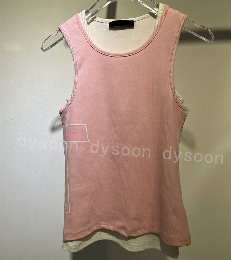 Women&#039;s Tanks Tops Fashion Sleeveless Tees 2 pieces/Set With Dust Bag 27175-image-975929584