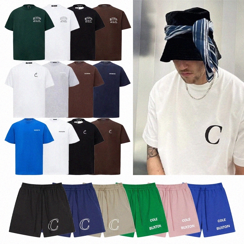 Cole Buxton t shirts shorts for men shorts women Green Gray White Black T Shirt Men Women Classic Slogan Print Top Tee With Tag US sze-image-797335350