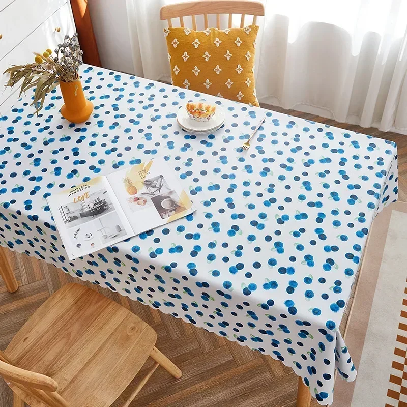 Coussin de Table basse rectangulaire, nouvelle nappe en PVC pour ferme rurale, tissu de salle à manger XVGR01