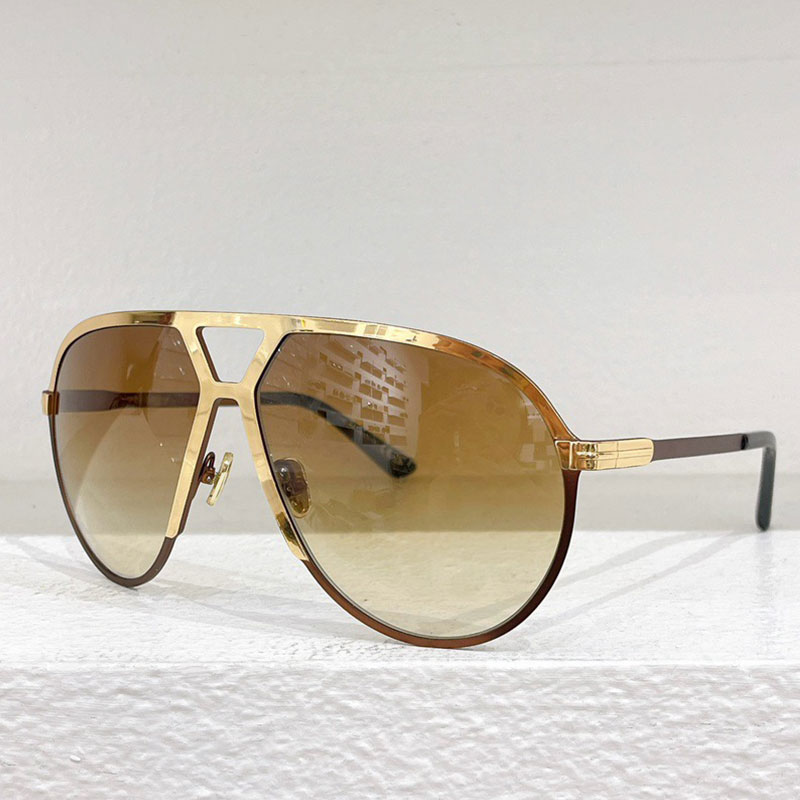 Retro Designer Men Sunglasses TF1060 Men Oval Metal Sunglasses Business Gold Metal Frame Women UV400 Protective Lenses Beach Vacation Glasses Top-image-981594693