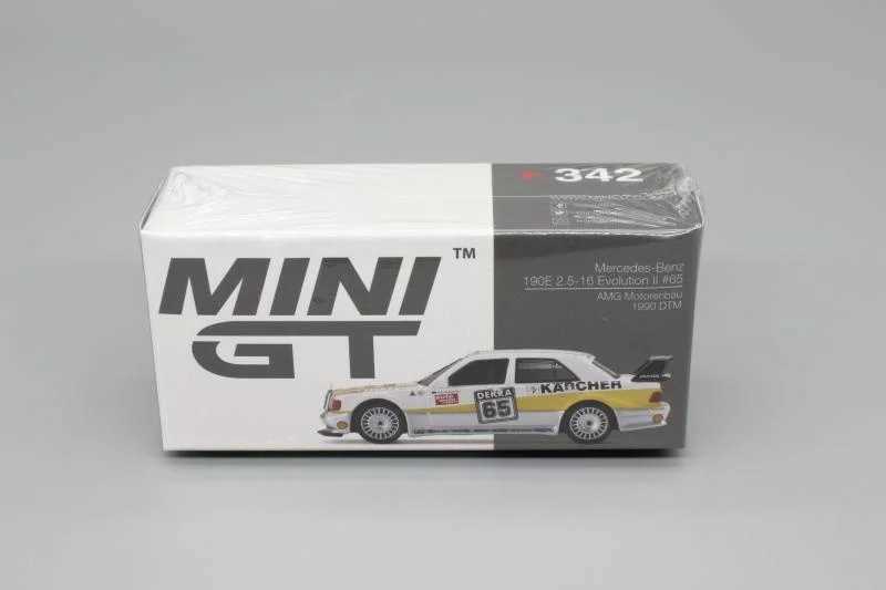 Diecast Model Cars Mini GT 1/64 alloy car model Mini GT racing car 1990 German DTM Schumacher 190E EVO 65 collection ornaments gift 342# T240513-image-976183308