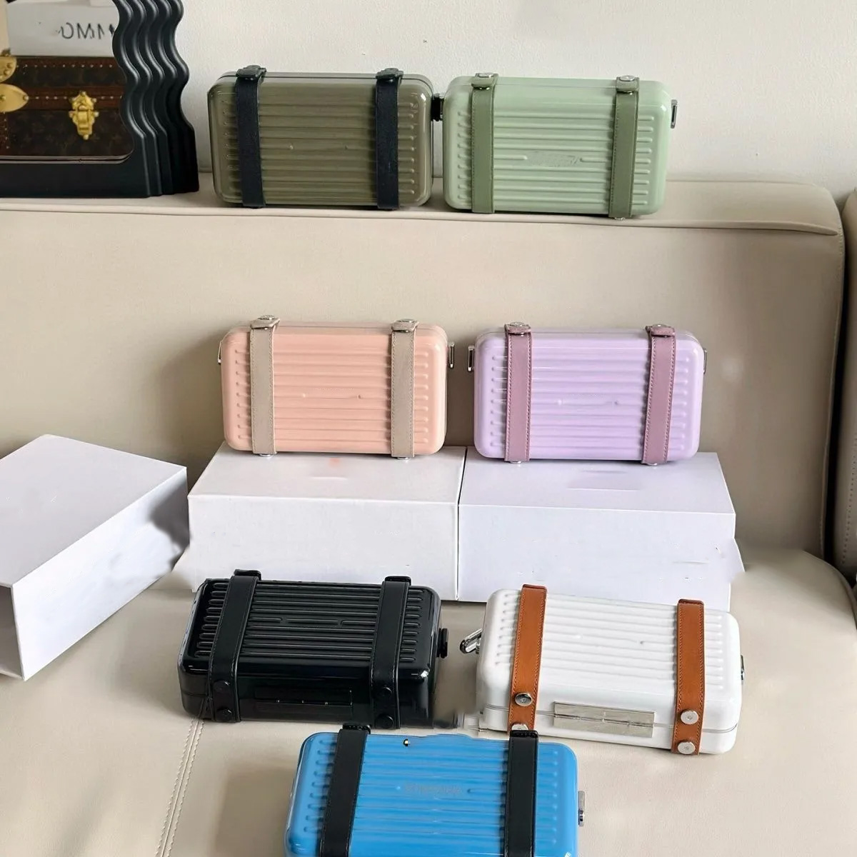 Luxury RIW Designer Jointly signed Brand Unisex Crossbody Bag, 2024 New Summer Collection 7A PC Material, High-end Stylish Travel Shoulder Bag-image-976178922