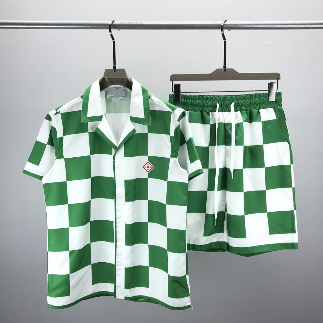Senior Designer Casual Sports Suit High Quality Short sleeve suit Alphabet Print suit Asian size M-2XL HQ122-image-976051312