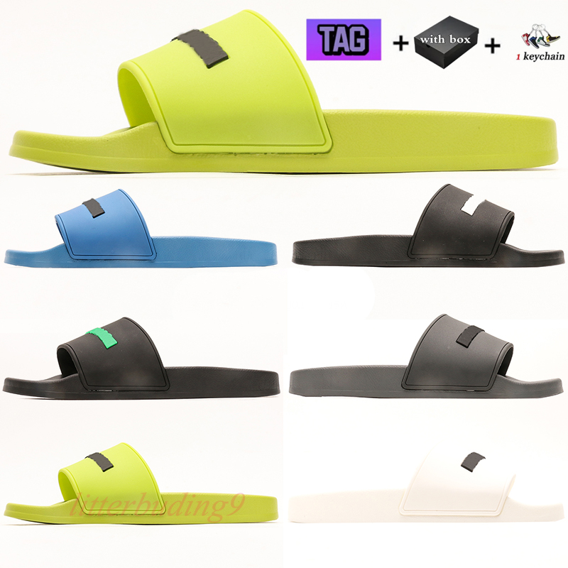 With box designer Slippers sandals for women slides sliders slippers triple black white ladies beach sandal leather slipper womens shoes eur 35-46