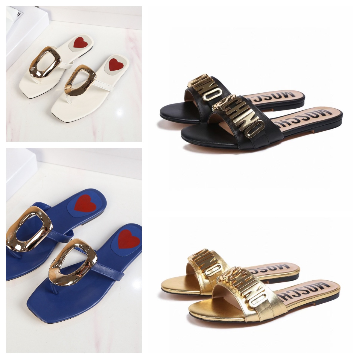 Leather designer ladies sandals summer flat shoes fashion beach women slippers letter drag Luxury mens Slipper outdoors Sandals Summer Beach Casu-image-976498691