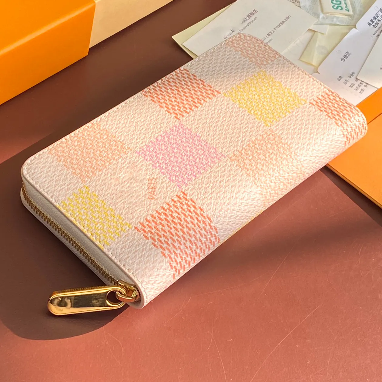 Designer Femmes Femmes Zippy Long portefeuilles Damiervicetine Handbag Handbag Designers Sac Bagins de voyage Portefeuille Purse Purse porte-cart