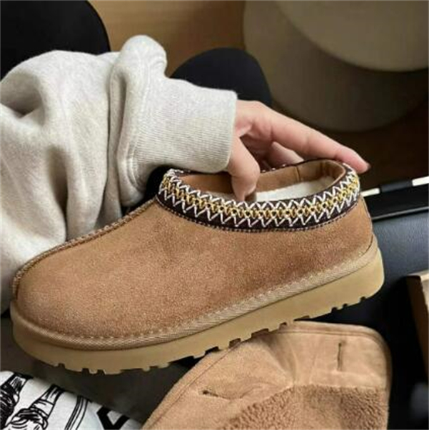 Designer Classic Women Snow Boot Women Men Fur Sheepskin Tasman Chestnut Black Winter Ankle Boots-image-976397479