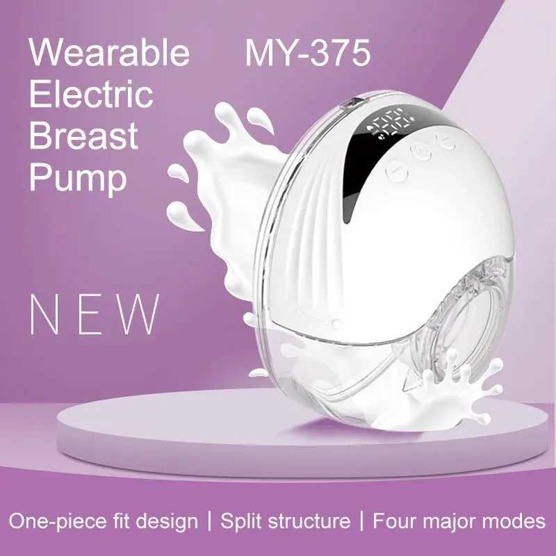 Pompe à lait portable portable Montpumps 210 ml de grande capacité BPA portable non électrique avec écran d'affichage LED pour 4 modes et 12 nive