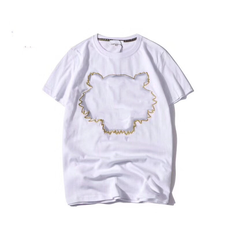 Luxury Mens T Shirts Embroidery Tiger Summer Men T-Shirts Short Sleeve Top Designer Tees Shirt Man Tshirts Clothes Size S-2XL High Quanlity-image-976662311