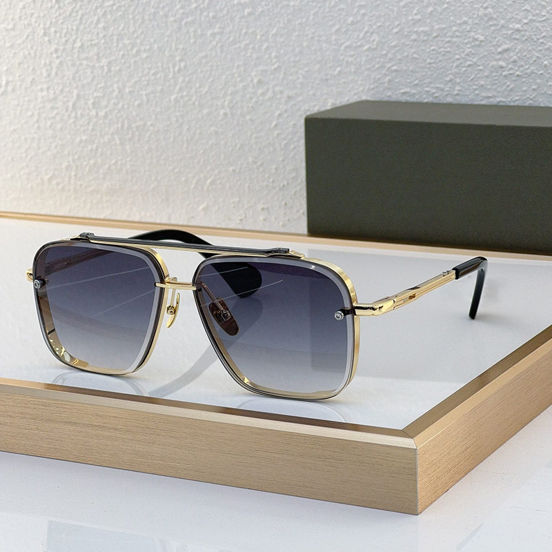 luxury mens sunglasses designer sunglasses square glasses ladies sunglasses double nose bridge design classic six limited shades High grade bouti-image-891663046