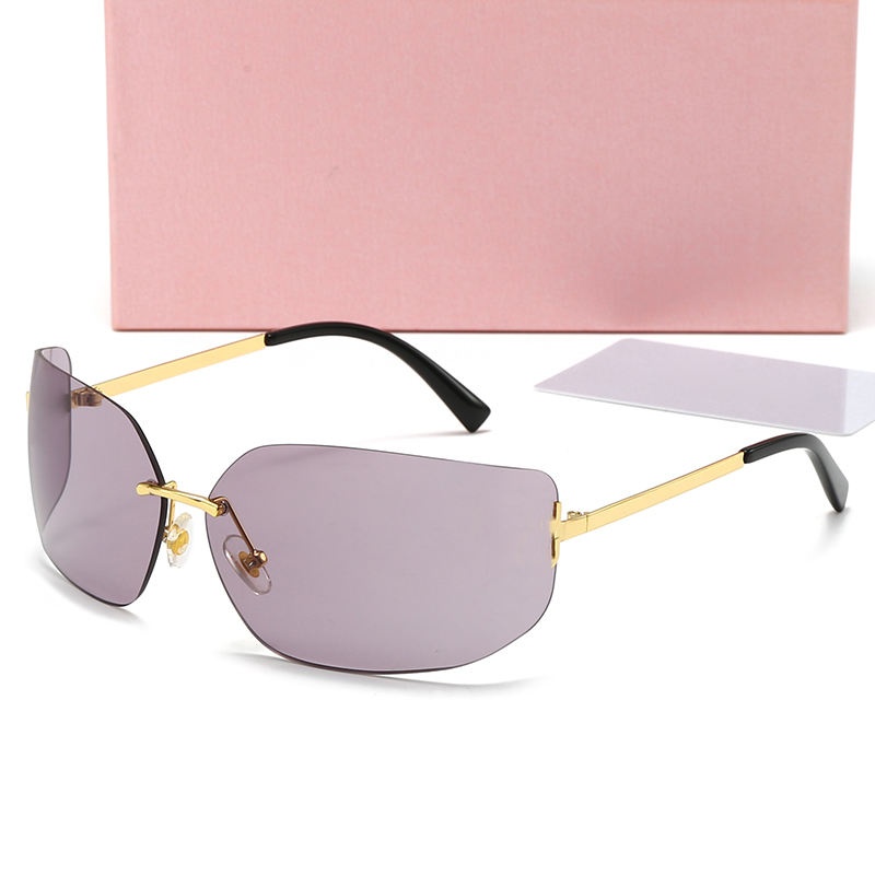 Mu sunglasses designer sunglasses oval frame women glasses UV Hot selling property squared sunglasses Metal legs miu letter design eyeglasses with Original box 