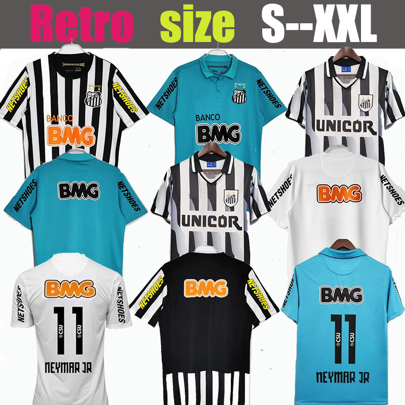 1912 2011 2012 2013 Santos retro soccer jersey 11 12 13 NEYMAR JR Ganso Elano Borges Felipe Anderson vintage classic football shirts jersey-image-976962974