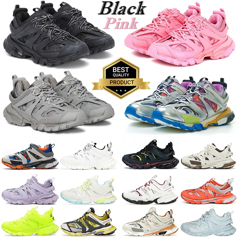 Designer Track 3 3.0 Mens Women Shoes Paris Triple White Black Pink Grey Beige Sneakers 18ss Tess.s. Gomma Leather Nylon Printed Luxury Brand Pla-image-976924231