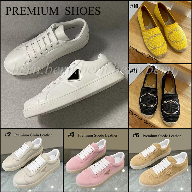 Premium Leather Fashion Women's Lace-up Sneakers Woven Casual Shoes Gift for Women-image-932097160