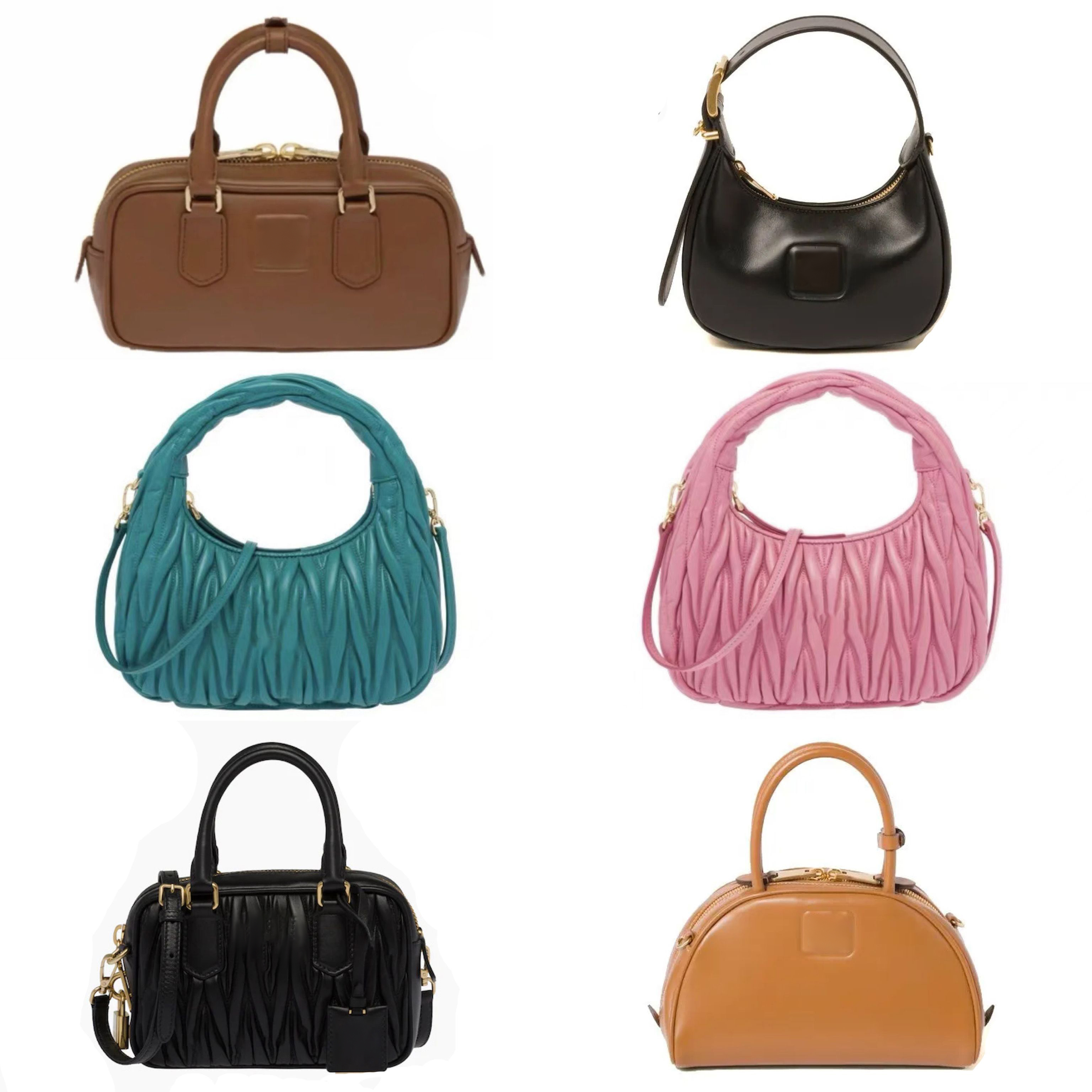 Miui Matelasse Bowling Arcadie Lolita bag Womens man CrossBody Designer Wander Luxury tote handbags half moon travel Clutch Bags fluffy satchel winter Shoulder bag 