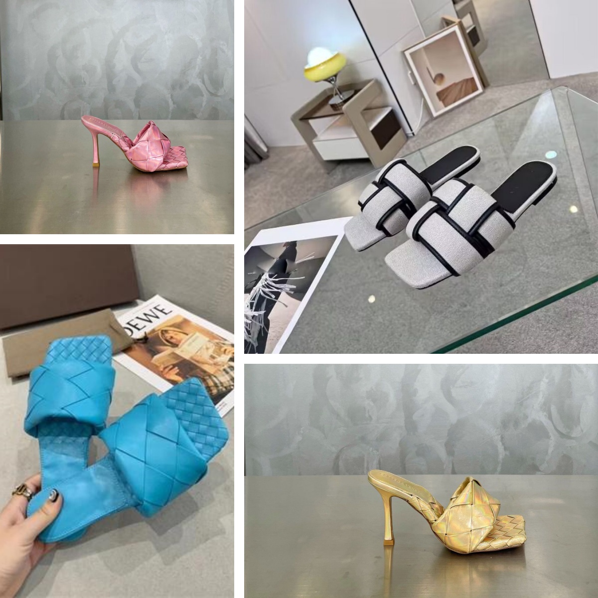 Patch New Designer Slippers Summer Luxury Sandals Sexy Slippers Pool Green Mens Womens Home Gifts Mules Beach Shoes Womens Flat Heel Sandals Ladi-image-976876768