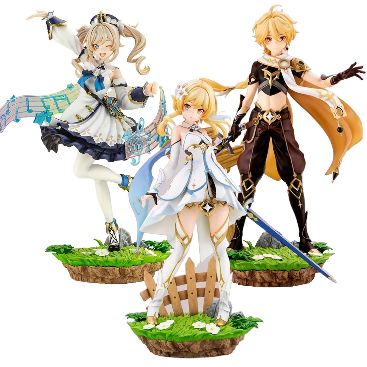 20cm Lumine Anime Genshin Impact Action Figure Barbara Aether Figurine Collectible Model Doll Toy Gift 240516 Free shipping C260309-image-1096836413