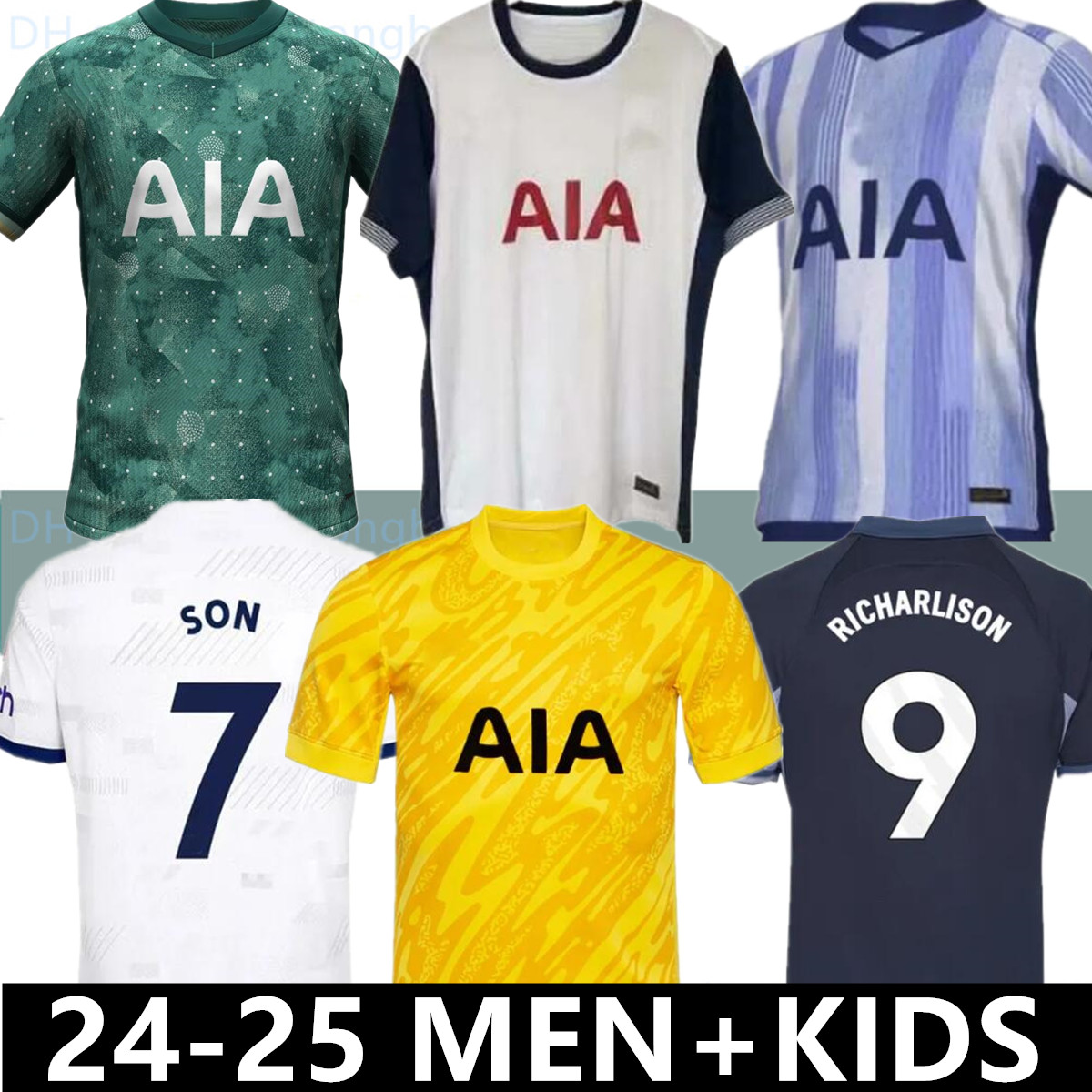 23 24 25 SON MADDISON Soccer Jersey 2024 2025 RICHARLISON Football shirt PERISIC LENGLET ROMERO KULUSEVSKI BENTANCUR RICHARLISON KANE VICARIO players MEN kids 4XL 