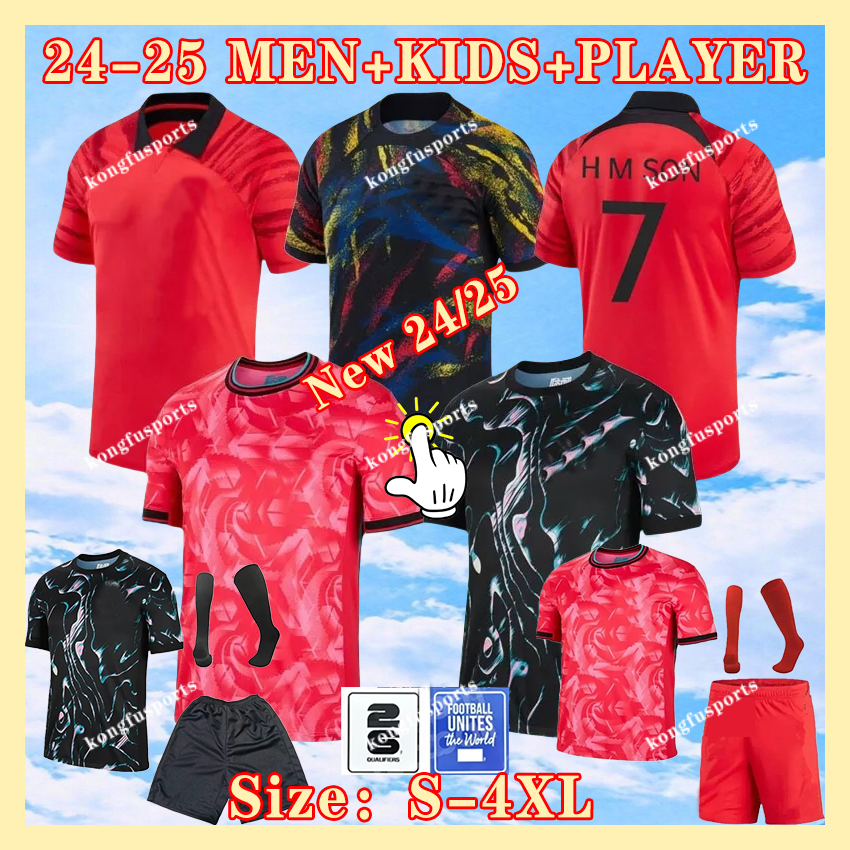 South Korea Soccer Jersey New 2024 2025 HEUNG-MIN SON KANG IN LEE National Team 24 25 Football Shirt Men Kids Kit Set Home Away Uniform Player Ve-image-977353142