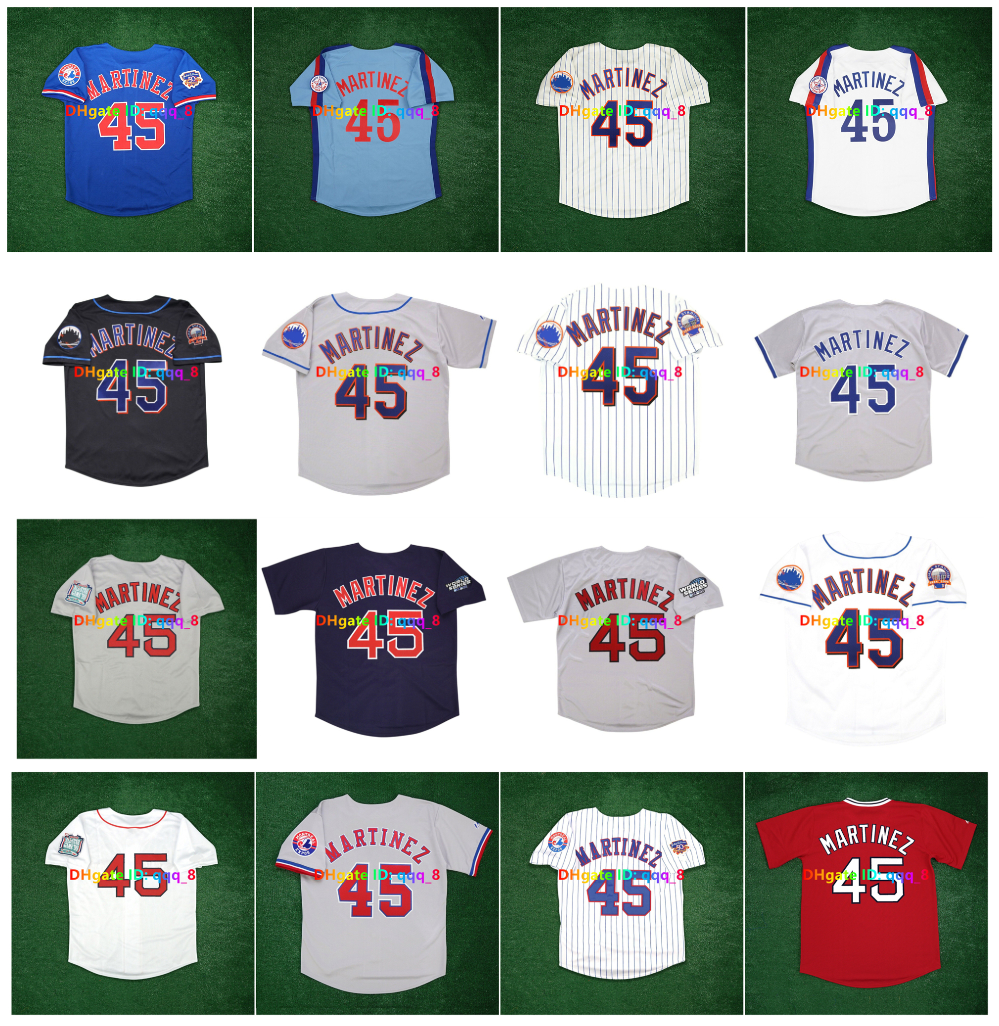 Pedro Martinez 1999 All Star Patch Pedro Martinez 1997 Montreal Expos Baseball Jersey Men Women Kids White Blue Black Size S-4XL