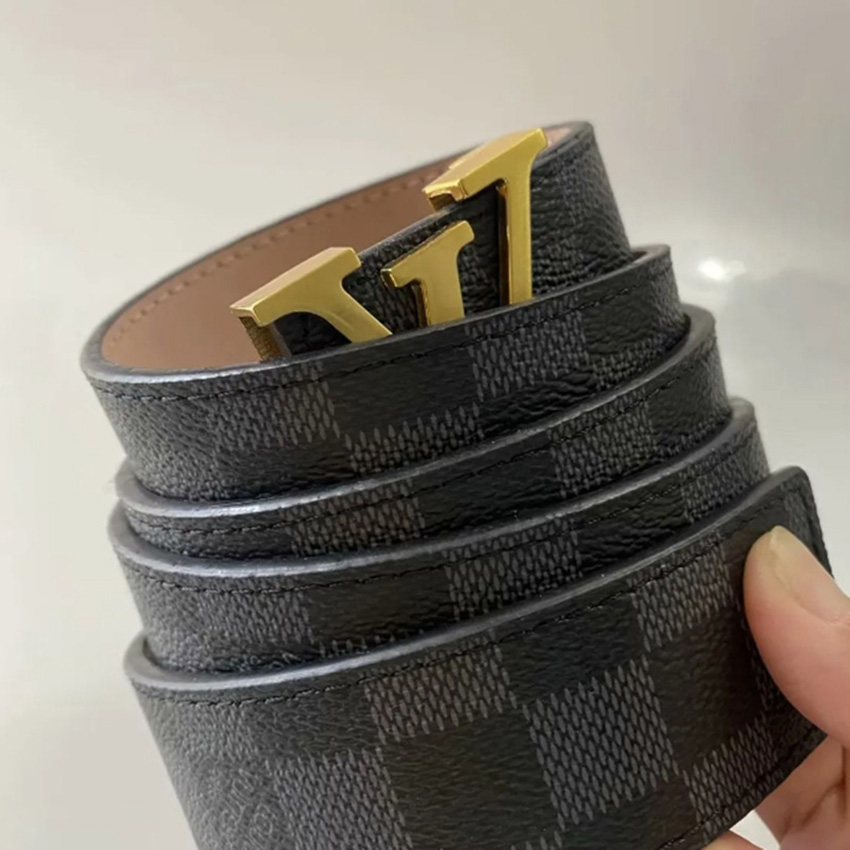 Belt for Women Man Belts Genuine Leather 3.8cm Width High Quality Men Designer Belts Big Gold Buckle cnosme Womens Waistband Cintura Ceintures Ca-image-934264196