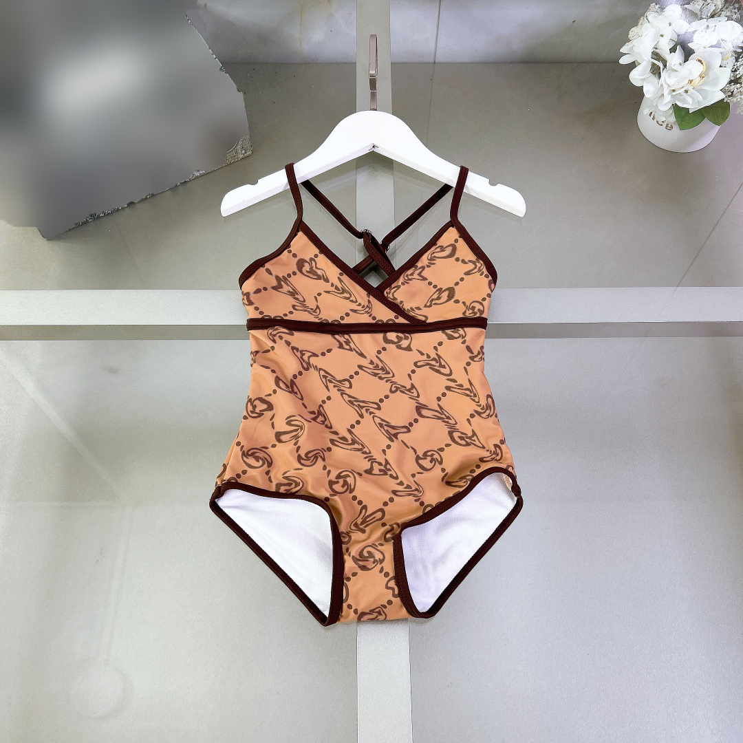 Girls Swimsuit One Piece Casual Boys swimming trunks Summer kids Swimsuits baby Treasure Summer swimwear designer childrens bathing suit CSD24051-image-1059751549