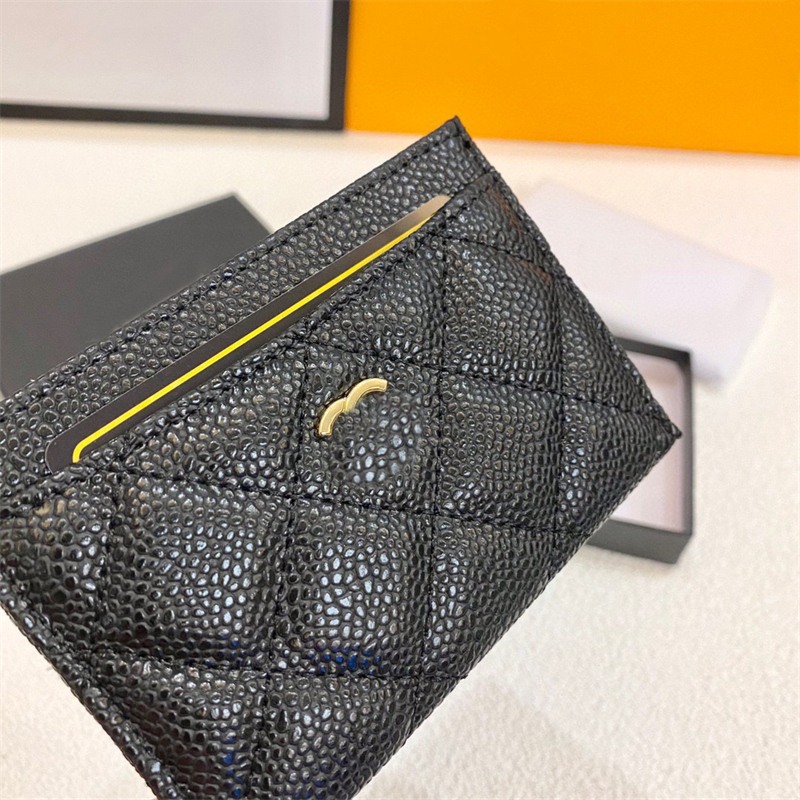 2024 Woman Mini Card Holder Designer Wallet Genuine Leather Clutch Bag Purses Holders Gold Letter TOP-image-978229221