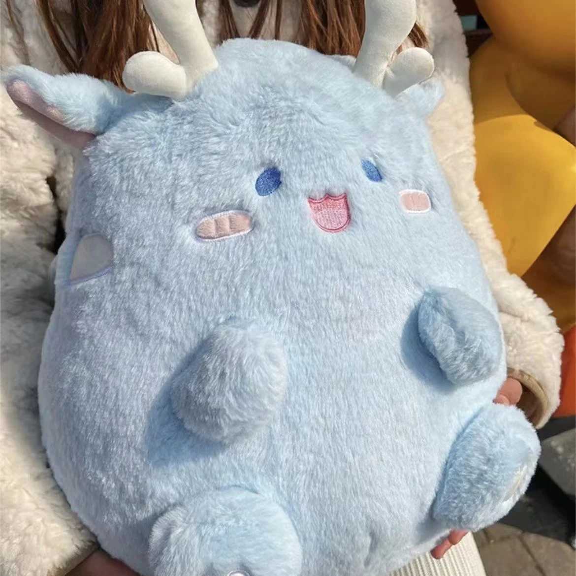 Animals 40cm Kaii Dragon Plush Toy Cute Soft Plushies Stuffed Pillow Holding Sleeping Doll Gift for Children Kids Girlfriend L260310-image-1097001708