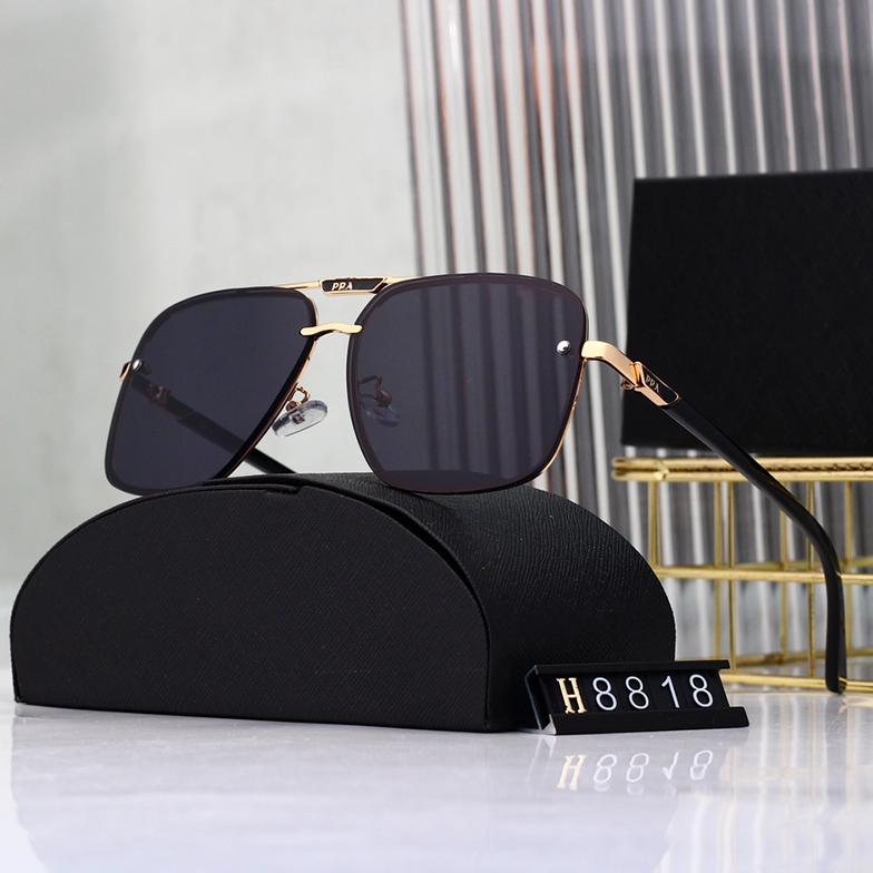 Polarized Sunglasses Designer Sunglasses for Men Women Sunglass Letters Glasses Double Beam Metal Frame Goggle Adumbral Driving Eyeglasses-image-978626016