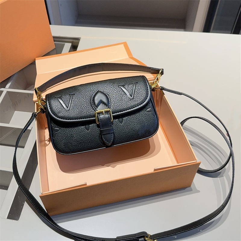 Woman Mini Emboss Shoulder Bags Floral Handbag Designer Bag Crossbody Phone Bags Luxury Pochette Leather TOP-image-978527812