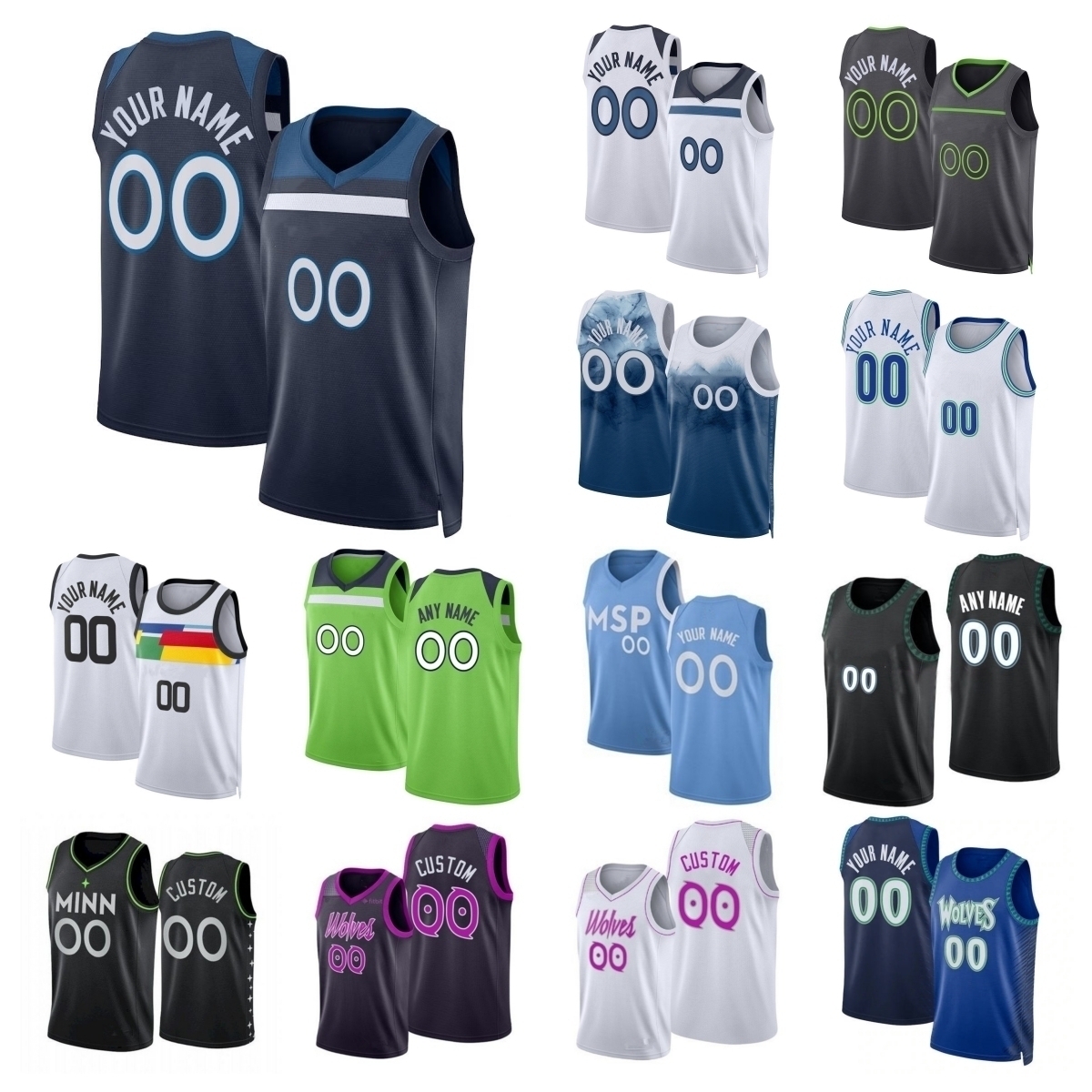 Anthony Edwards Karl-Anthony Towns Rudy Gobert Mike Conley Naz Reid Jaden McDaniels Timberwolve Nickeil Alex ander-Walker Luka Garza Basketball J-image-920074418