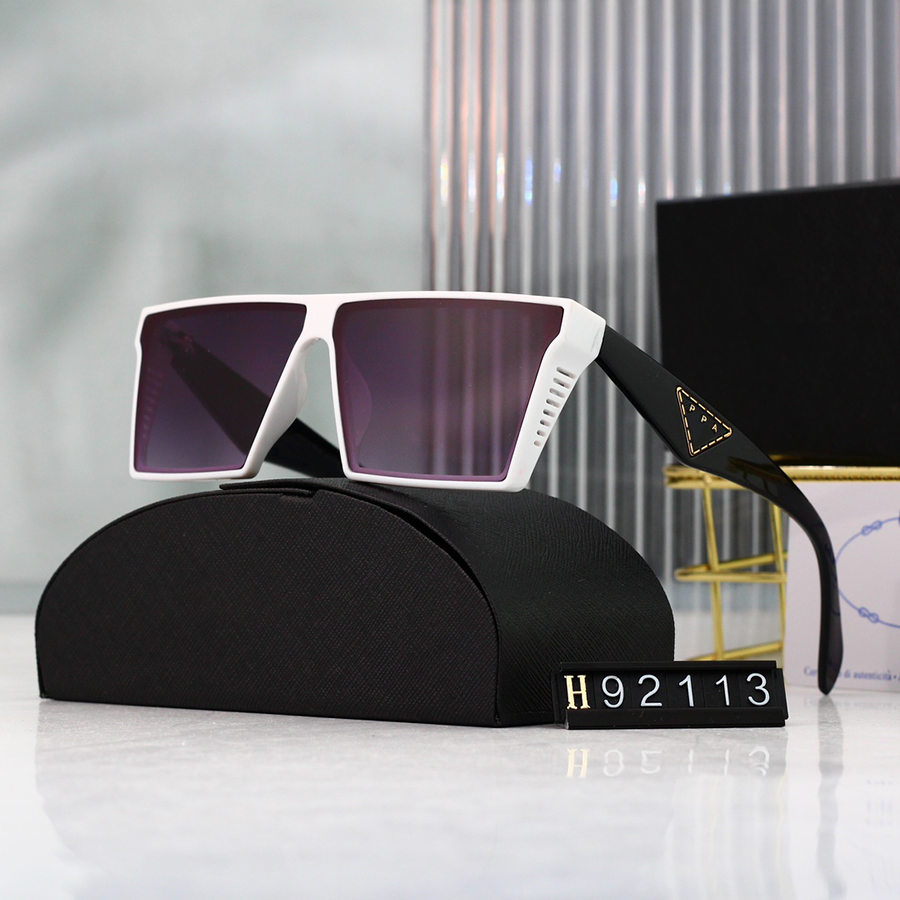 Men Women Oversized Sunglasses Designer Sunglasses Oversized Square Sunglass Letter Glasses Goggle Adumbral Beach Eyeglasses Sun Protection-image-978652318