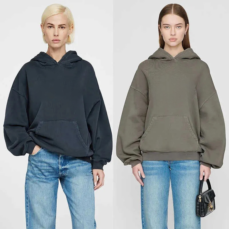 Sweatshirt New Pullover Casual Fashion Letter Vintage Print Round Neck Cotton Trend Loose Versatile Hoodies Tops 