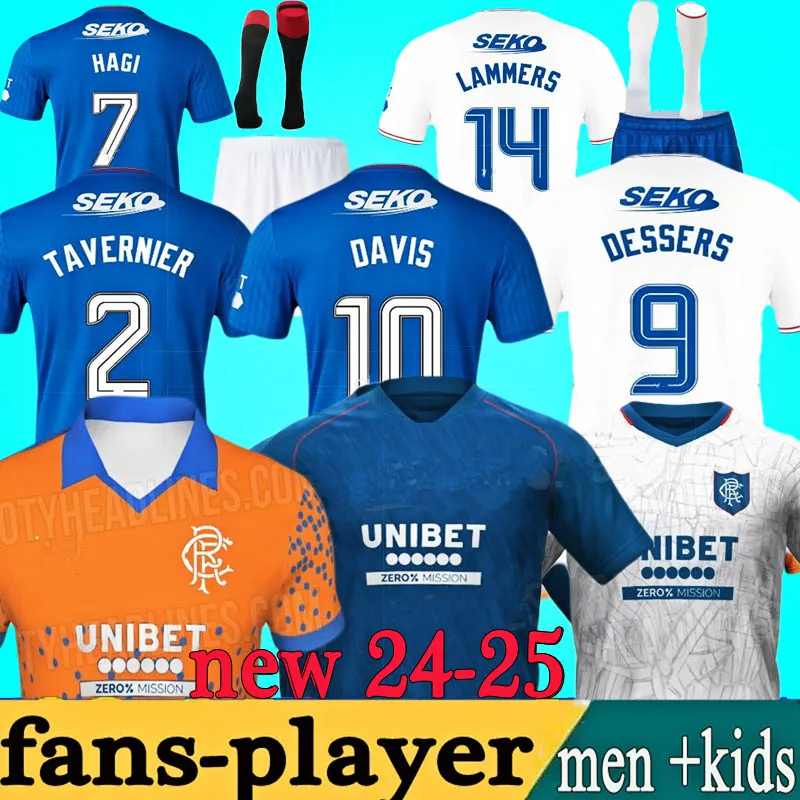24 25 Rangers third Soccer Jerseys 2024 2025 Football Shirt Away Glasgow COLAK ROOFE LUNDSTRAM HAGI MORELOS TAVERNIER KENT TILLMAN FC FASHION JR-image-978560830