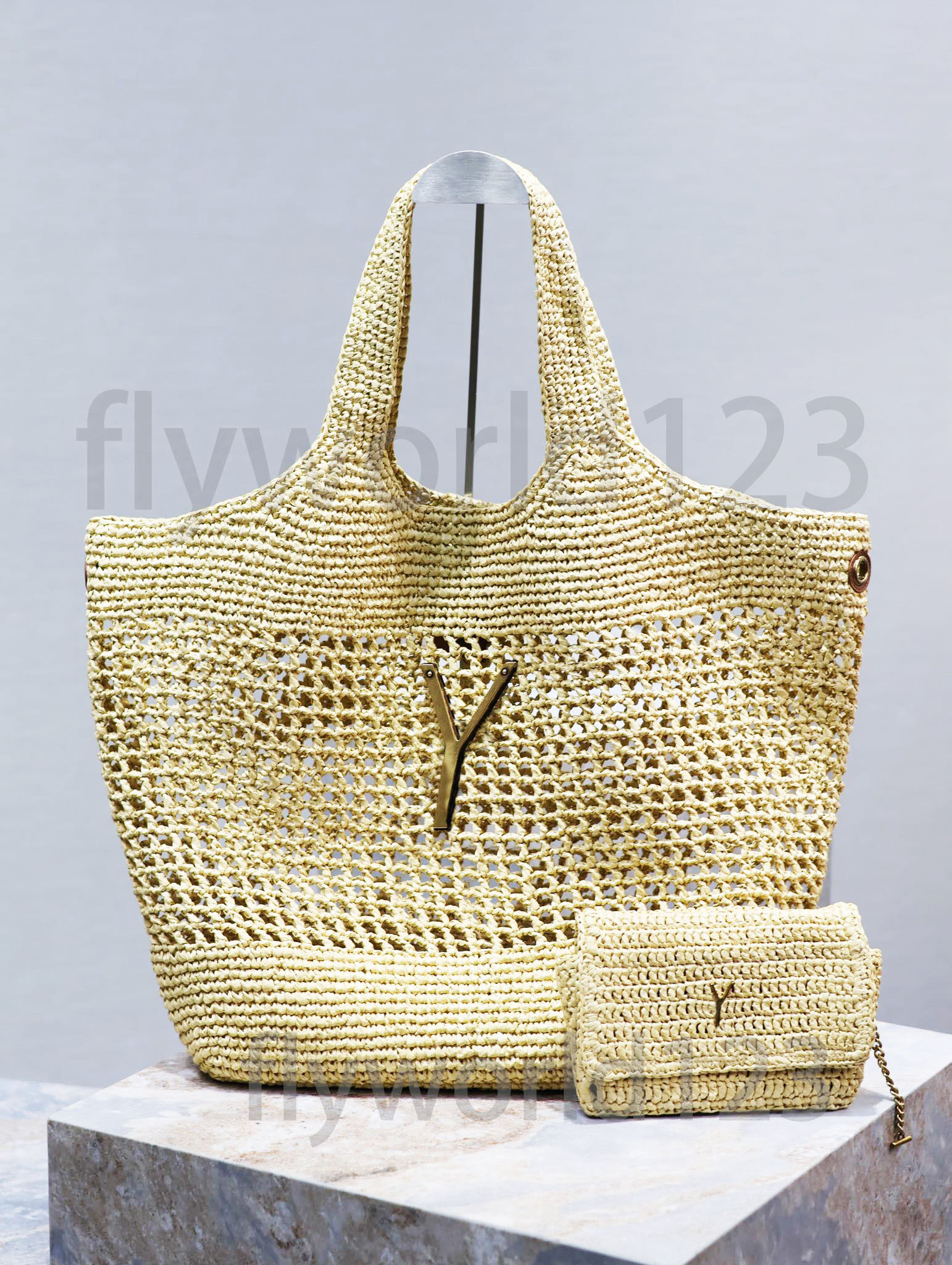 straw bag beach bag tote bag designer bag handbag bag ICARE Lafite Straw Hooked Plus Large Shopping Bag for woman Mens luxury bag designer travel Crossbody Bag 