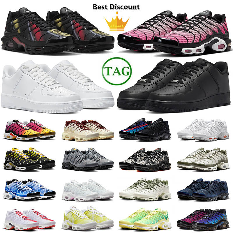 mens women plus tn sports running shoes big size 12 sneakers utility black white obsidian lime black reflective tuned tns men flat trainers outdoor walking 