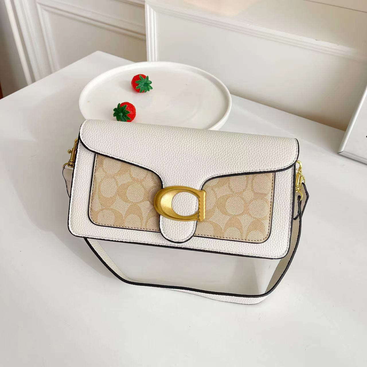 Single shoulder crossbody bag, handbag, new fashionable and minimalist bag, women&#039;s internet red color matching, versatile and high-end feel-image-979040326