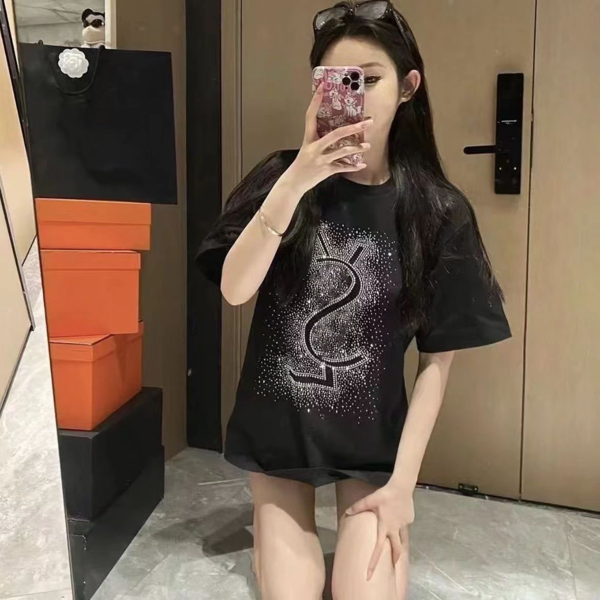 Woman T-Shirts Summer Man Womens Designers T Shirts Short Sleeve Tops Luxurys Tops Printed Breathable Cotton Tshirts Asian Size S-4XL-image-978907939