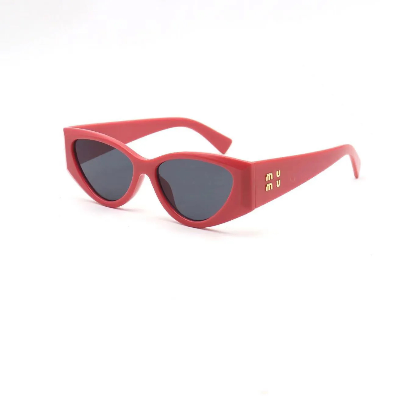 red sunglasses SMU 06YS women's cat eye luxury designer glasses with box