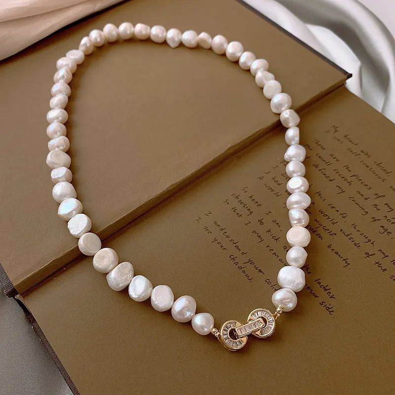 100% Natural Baroque Freshwater Pearl 14K Gold Filled Elegant Female Chains Necklace Jewelry For Women Mothers Day Gifts 240522